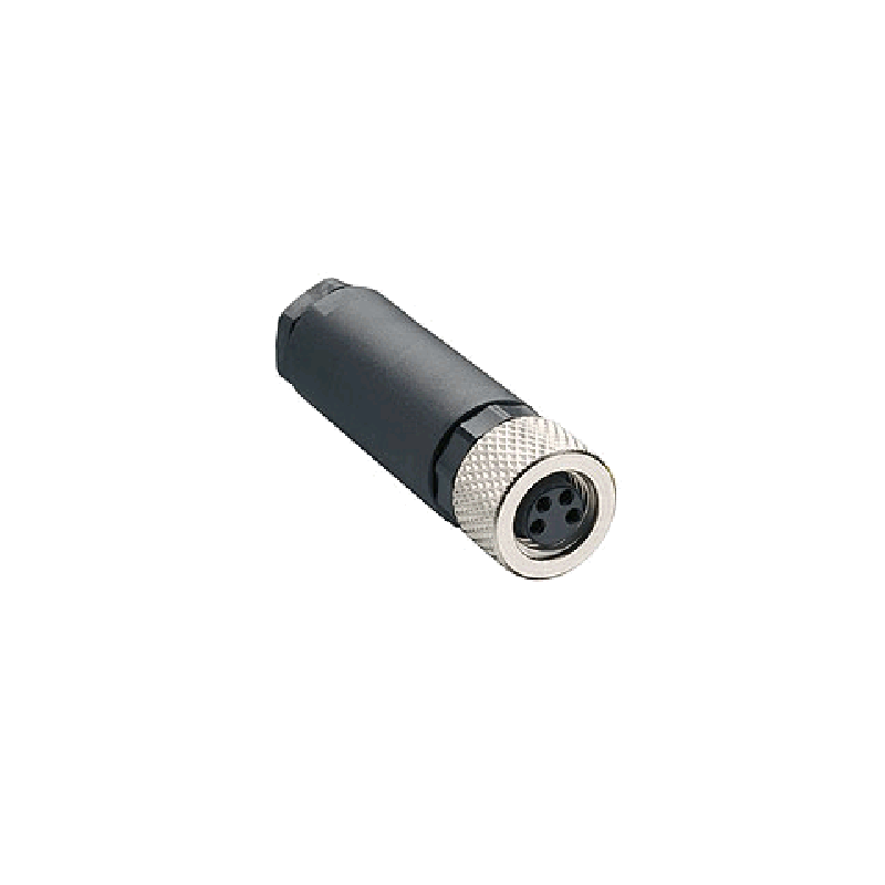 Zhong M8PG-4A ,Düz Seyyar,M8 4pin Dişi,Soket Konnektör