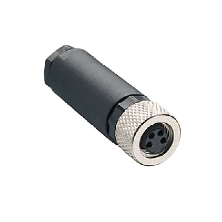 Zhong M8PG-4A ,Düz Seyyar,M8 4pin Dişi,Soket Konnektör