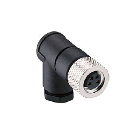 Zhong M8PG-4D ,Açılı Seyyar,M8 4pin Dişi,Soket Konnektör