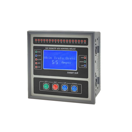 GrupArge SMART S18 ,Ebat 144x144mm,Besleme 220vac 380vac,18-Kademe,Reaktif Kontrol