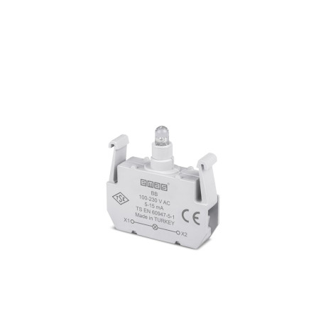 Emas BB ,Beyaz 220Vac,M22 Buton Lamba