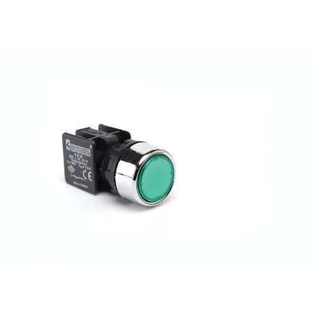Emas KB34DY ,Kontak-1A Yön, Yeşil Yaylı ,M22 Buton