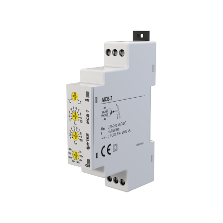 Entes MCB-7 ,Ray Dın,Besleme 24v..220vac dc,Kontak-1A1K, Multi Zaman Röle