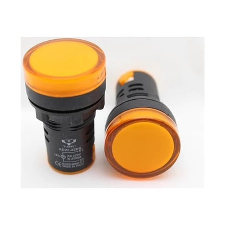 Oag AD22-DS Y ,Montaj 22mm,Sarı-220v,M22 Sinyal Lamba