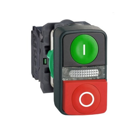Schneider XB5AW73731M5 ,Montaj 22mm,Kontak-1A1K,İkiz M22 Buton