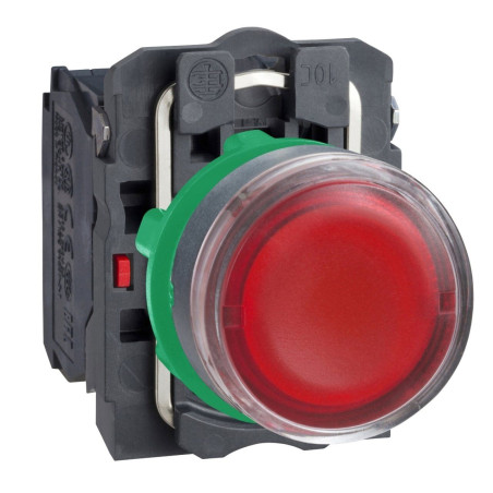 Schneider XB5AW34M5 ,Montaj 22mm,Kontak-1A1K,Kırmızı-220v Yaylı,M22 Buton