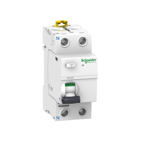 Schneider A9R41240 ,iID,1-Faz Nötr 2-Kutup,40 Amper 30mA 220vac Kaçak Akım Röle