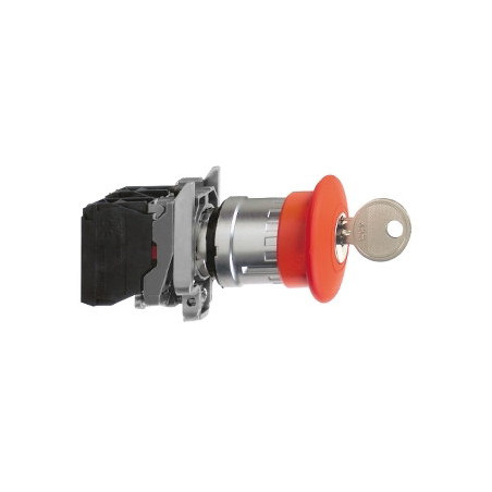 Schneider XB4BS142 ,Montaj 22mm,Kontak-1K,Acil Kalıcı,M22 Buton