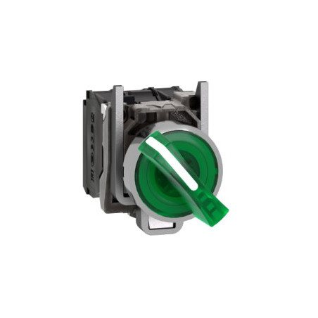 Schneider  XB4BK123B5 ,Montaj 22mm,Kontak-1A1K,Yeşil-24v Kalıcı,M22 Buton