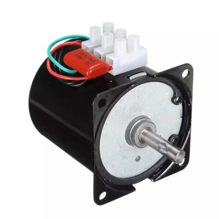 Çin MG603 ,Ebat 60x60mm,Mil 8mm,Besleme 220Vac 12w,Devir 30-Rpm,Ac Motor