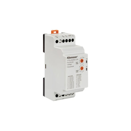 Klemsan VT3-ACDC-24 ,Besleme 24vdc,giriş 0..500vac dc,Çıkış 0..10v 4..20mA,Voltaj Transmitter