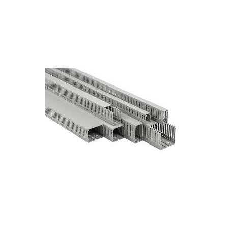 Plastim PDK2540 ,Gen 25mm,Yük 40mm,Gri 2mt,Delikli Kablo Kanal