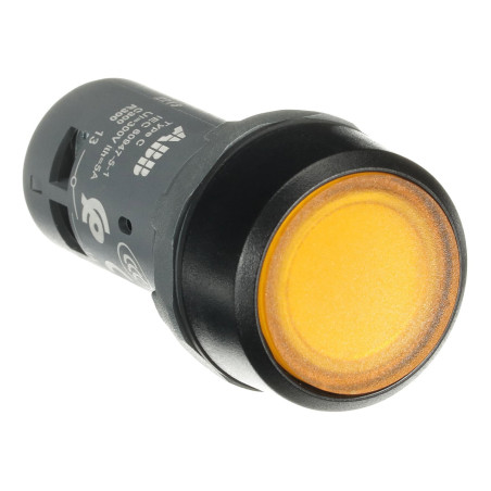 Abb CP1-11Y-10 ,Montaj 22mm,Kontak-1A,Sarı-24v Yaylı,Kompakt M22 Buton
