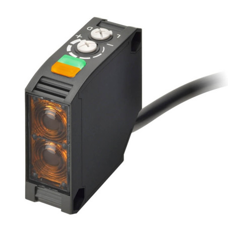 Omron E3JK-RR12 ,Ebat 52x50x18,Ölçüm 10mt,Kontak-1A1K,Besleme 24v..220vac dc,5-Kablo Reflektör Fotosel Reflektör yok