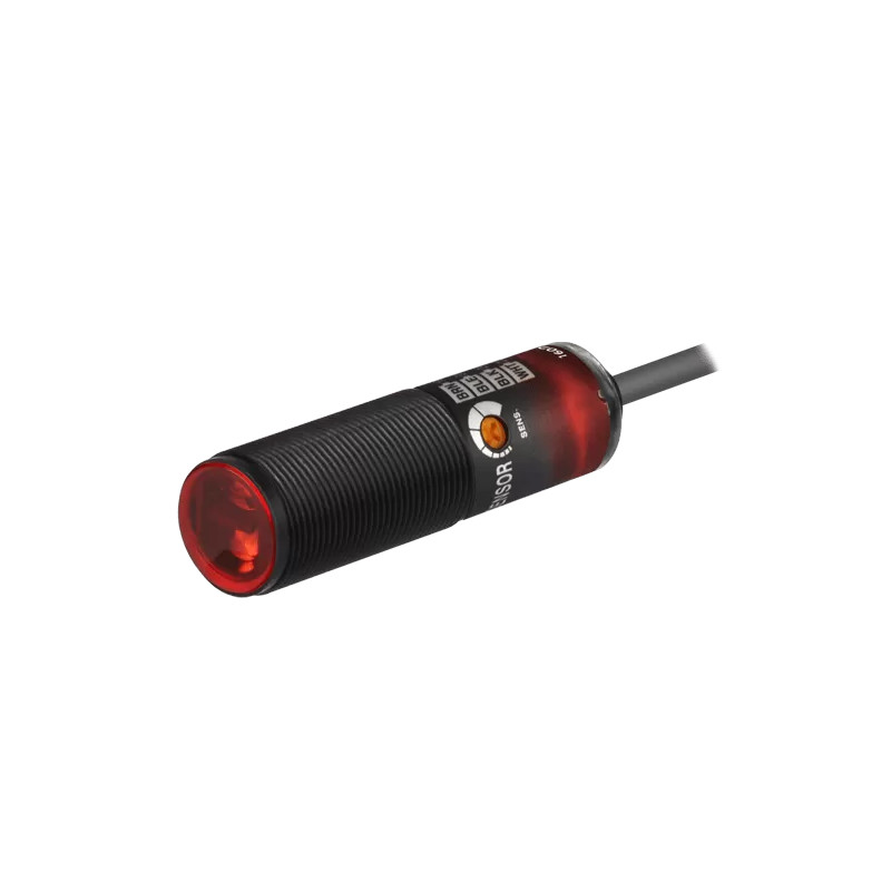 Autonics BRQP3M-PDTA ,Ebat M18x75mm,Ölçüm 3mt,Çıkış NPN-NO NC,Besleme 10v..30vdc,4-Kablo,Reflektör Fotosel