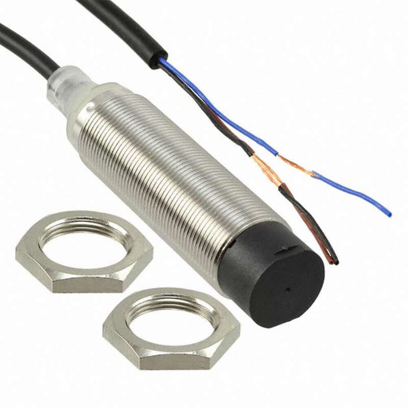 Omron E2B-M18LN16-WP-B2 ,Ebat M18x70mm,Ölçüm 16mm,Çıkış PNP-NC,Besleme 10v..30vdc,3-Kablo,Endüktif Metal Sensör