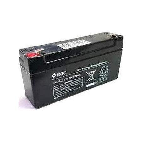 Ttec TTEC-632 ,Ebat 134x34x60 mm,6v 3.2ah,Kuru Akü