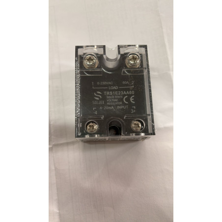 Soljex TRS1E23AA60 ,Güç 1x220vac 60 Amper,Kontrol 4..20mA,1-Faz,Analog-Ac,Solid State Röle