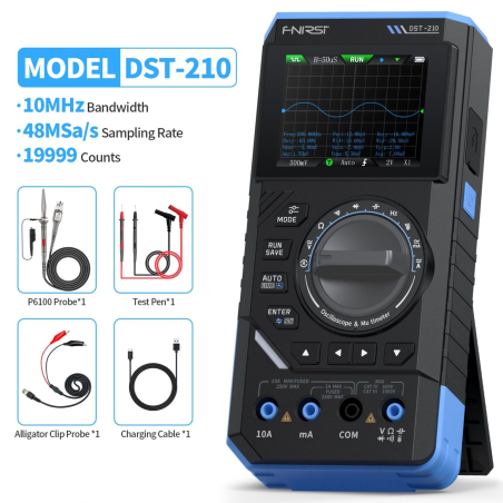 Fnirsi DST-210 ,Osiloskop,Multimetre,Sinyal Jeneratör