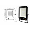İnoled 7210-01 ,Besleme 220vac 100w,Beyaz 6500K,Led Projektör