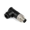 BrotConn M0803FA ,Açılı M8 3pin,Erkek Soket Konnektör