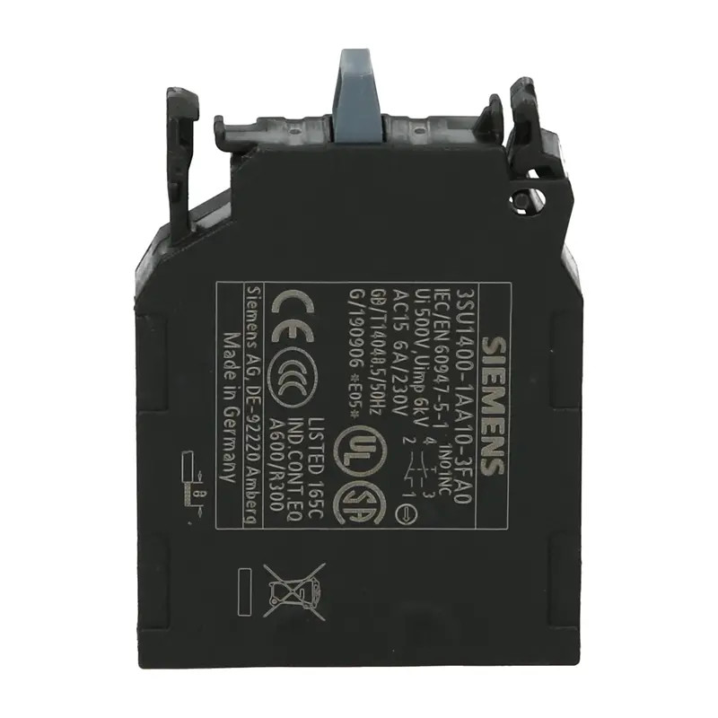 Siemens 3SU1400-1AA10-3FA0 ,Kontak 1A1K,M22 Buton Yedek Kontak