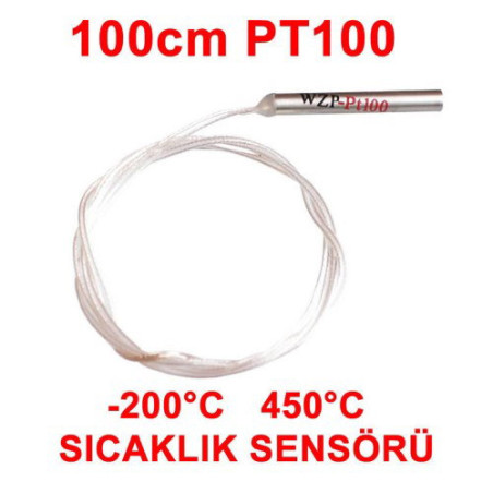 Çin WZP-PT100 ,Çap 4mm,Boy 31mm,2-Kablo 100cm,PT100,Bayonet Isı Sensör