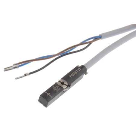 Festo SMT-8M-A-PO-24V-E-7,5 ,Ebat 37x5x5mm,Ölçüm 2mm,Çıkış PNP-NC,Besleme 5..30vdc,3-Kablo,Kablo Boyu 7.5mt,Manyetik Piston Sens