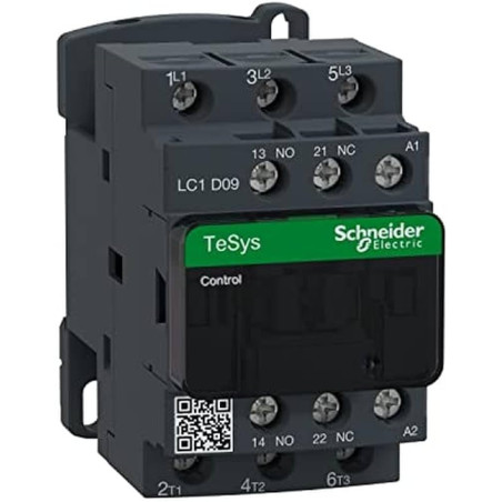 Schneider LC1D09B7 ,Bobin 24vac,Güç 4kw 9 Amper,Kontak-3P 1A1K,Kontaktör