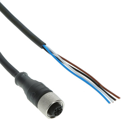 Telemecanique XZCP1141L2 ,Soket Düz M12 4pin,4-Kablo Pur-2mt,Sensör Kablo