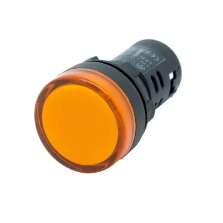 Xkoren XSL-22S 220V ,Montaj 22mm,Sarı-220v,M22 Sinyal Lamba