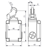Emas L1K13MIM211 ,Metal Gövde-56x45x70mm,Kontak 1A1K,Metal Makara,Sınır Sivic