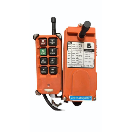 Telecrane F21-E1B M ,Alıcı Besleme 20v..500vac dc,6xTek Hız Buton,Vinç Kumanda Takım