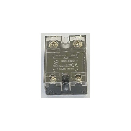 Fotek SSR-40DD-H ,Güç 1x12..250vdc 40a,Kontrol 3v..30vdc,1-Faz,Dc-Dc,Solid State Röle