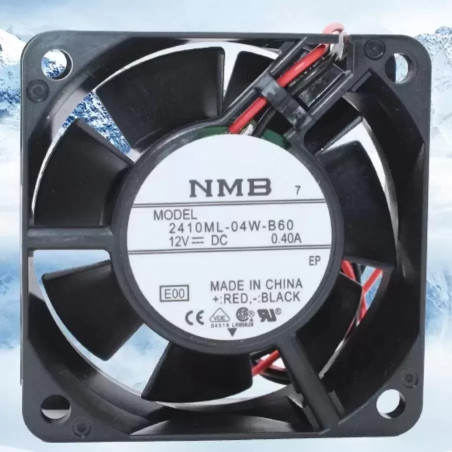 Nmb-Mat 2410ML-04W-B60 ,Ebat 60x25mm,Besleme 12vdc 0.22A 3.6W,Hava 25-Cfm,2-Kablo Fan