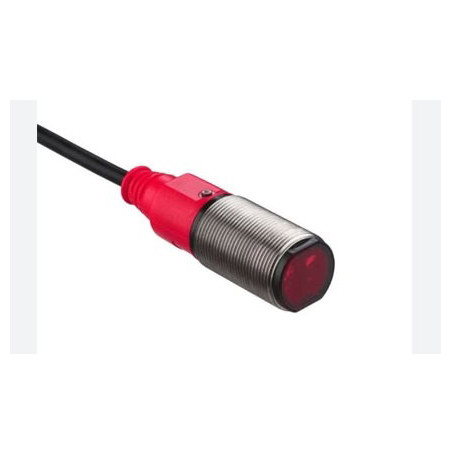 Leuze PRK328.3 4P 50122696 ,Ebat M18x46mm,Ölçüm 5mt,Çıkış PNP-NO NC,Besleme 10v..30vdc,4-Kablo 2mt,Reflektör Fotosel