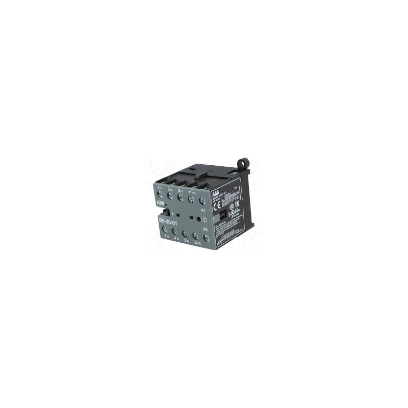 Abb B6-30-01 ,Bobin 220vac,Güç 4kw 9 Amper,Kontak-3P 1K,Mini Kontaktör