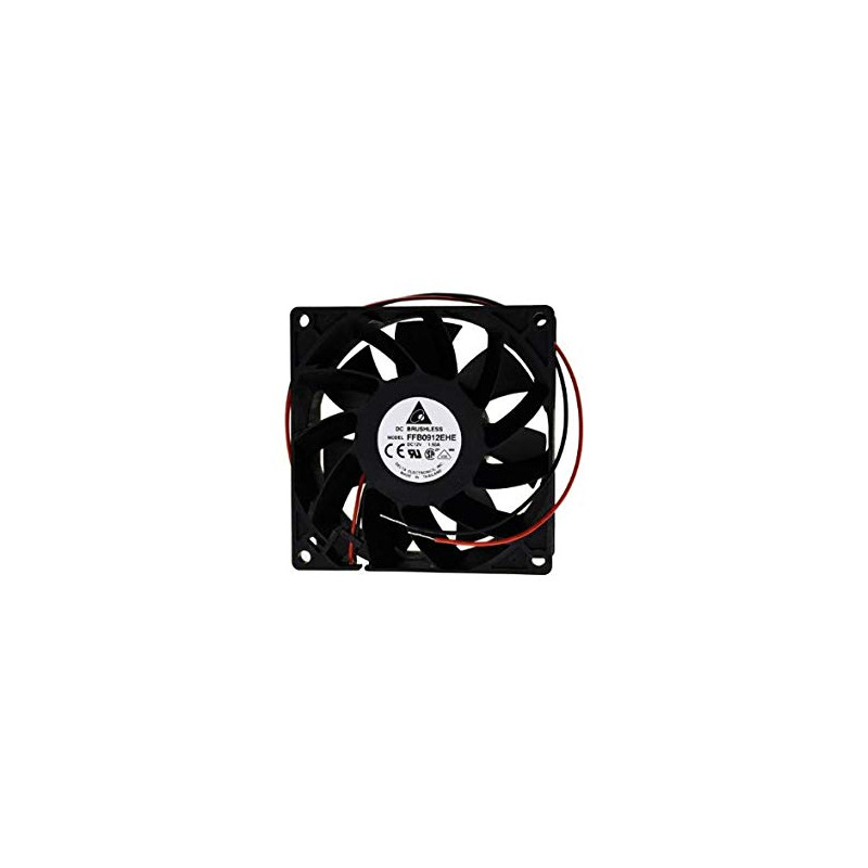 Delta FFB0912EHE ,Ebat 92x38mm,Besleme 12vdc 1.5A 12W,110-Cfm,2 Kablo Fan