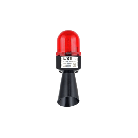 İlx İL-XEMB-B-24K ,Besleme 24vdc,Ses Borulu 130dB Sabit,Renk Kırmızı Sabit,Tepe Lamba