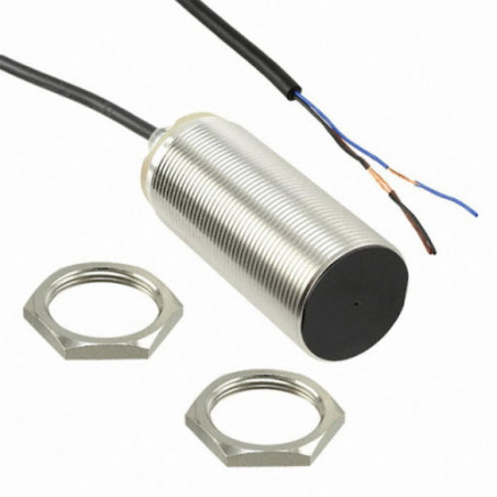 Omron E2B-M30LS15-WP-B1 ,Ebat M30x82mm,Ölçüm 15mm,Çıkış PNP-NO,Besleme 10v..30vdc,3-Kablo,Endüktif Metal Sensör