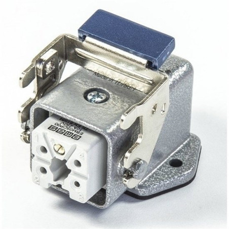 Emas EBM05PE46 ,Açılı Sabit,Kilitli 5pin Dişi,Makine Priz