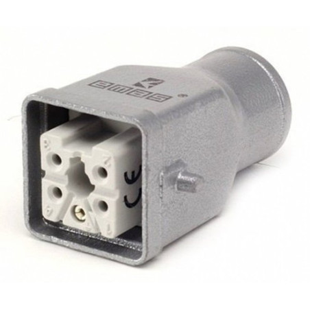 Emas EBM05PU30 ,Düz Seyyar,Kilitsiz 5pin Dişi,Makine Priz