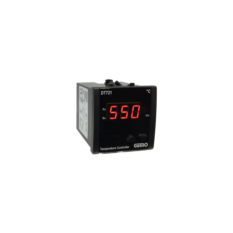 Gemo DT721-230VAC-S ,Ebat 72x72mm,Besleme 110v..220vac,Sensör TC-J,Çıkış SSr,Isı Kontrol Termostat