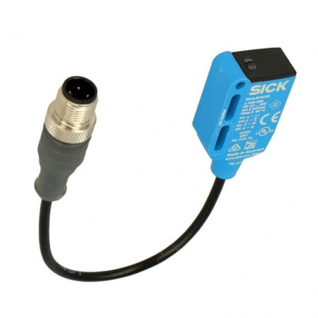 Sick WTB9M4-3P3411 1054430 ,Ebat 52x24x12mm,Ölçüm 50cm,Çıkış PNP-NO NC,Besleme 10v..30vdc,Soket M12 4pin,Cisim Fotosel