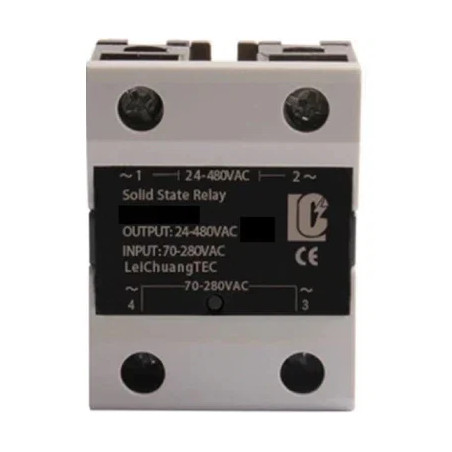 Soljex TRM1A48A50 ,Güç 1x480vac 50 Amper,Kontrol 80v..220vac,1-Faz,Ac-Ac,Solid State Röle