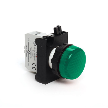 Emas CP090XY ,Yeşil-24vac dc,M22 Sinyal Lamba