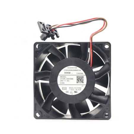 Nmb-Mat 3115RL-05W-B66 ,Ebat 80x25mm,Besleme 24vdc 0.50A 12W,Hava 125-Cfm,4-Kablo Fan