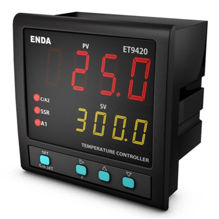Enda ET9420-230 ,Ebat 96x96mm,Besleme 220vac,Sensör PT100 TC-J,Çıkış KONTAK SSR,Isı Kontrol Termostat