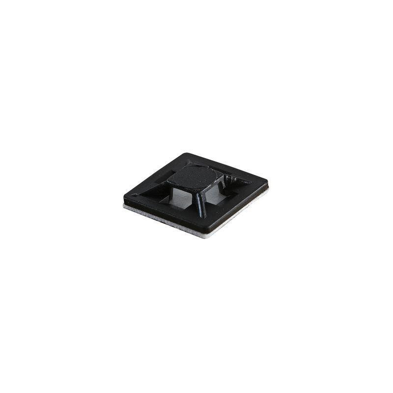 Gwest HW-3AB ,Ebat 28x28x4mm,100-adet,Siyah Yapışkanlı Kroşe
