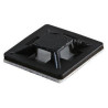 Gwest HW-3AB ,Ebat 28x28x4mm,100-adet,Siyah Yapışkanlı Kroşe